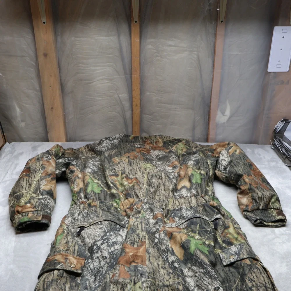 Cabelas Coverall Men XXL Tall Mossy Oak Break-Up Camo Insulated Waterproof 44x33